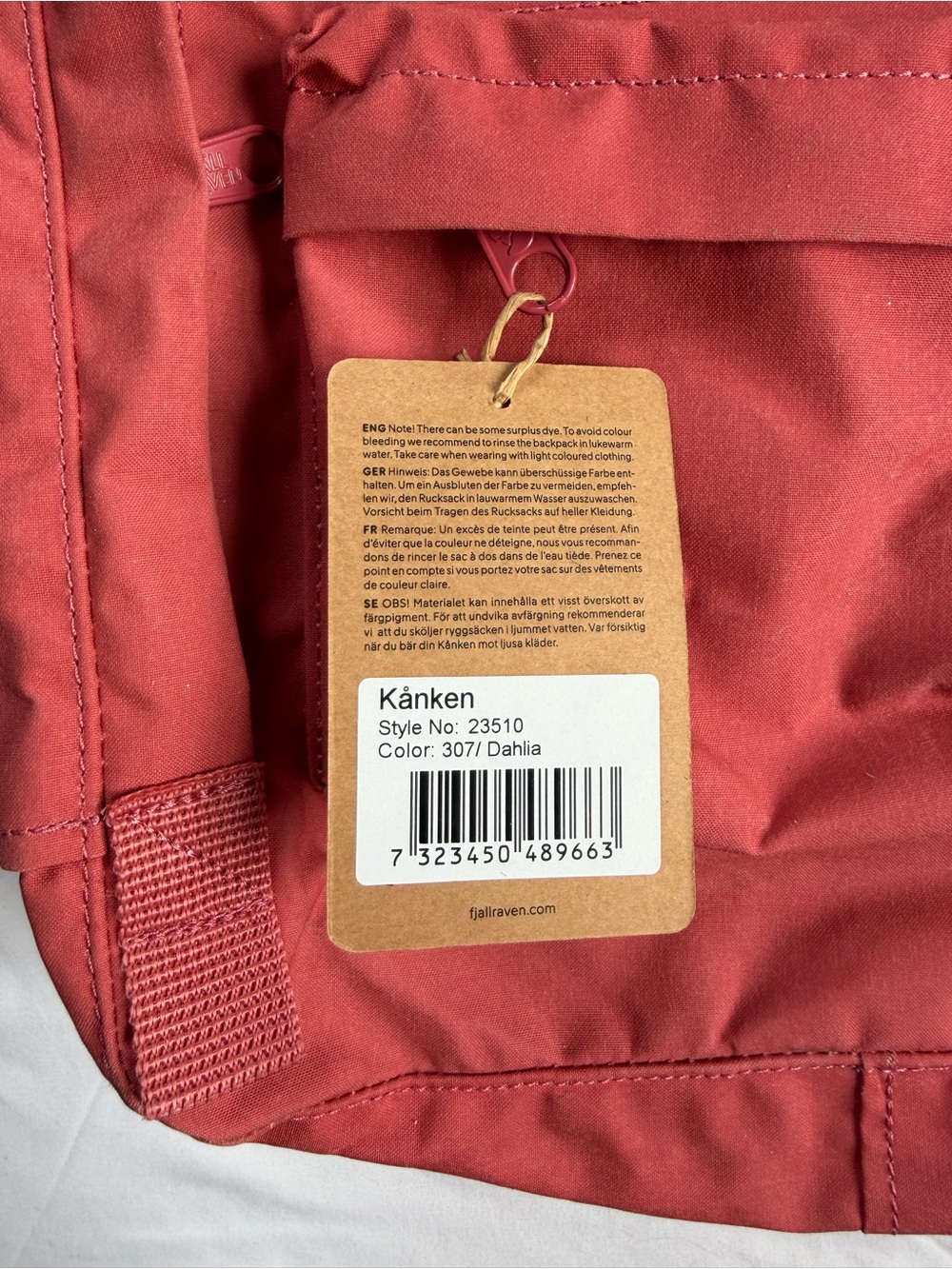 🎒Fjallraven Kånken Original Backpack Dahlia Pink Viral Scandinavian Minimalist - Picture 3 of 17